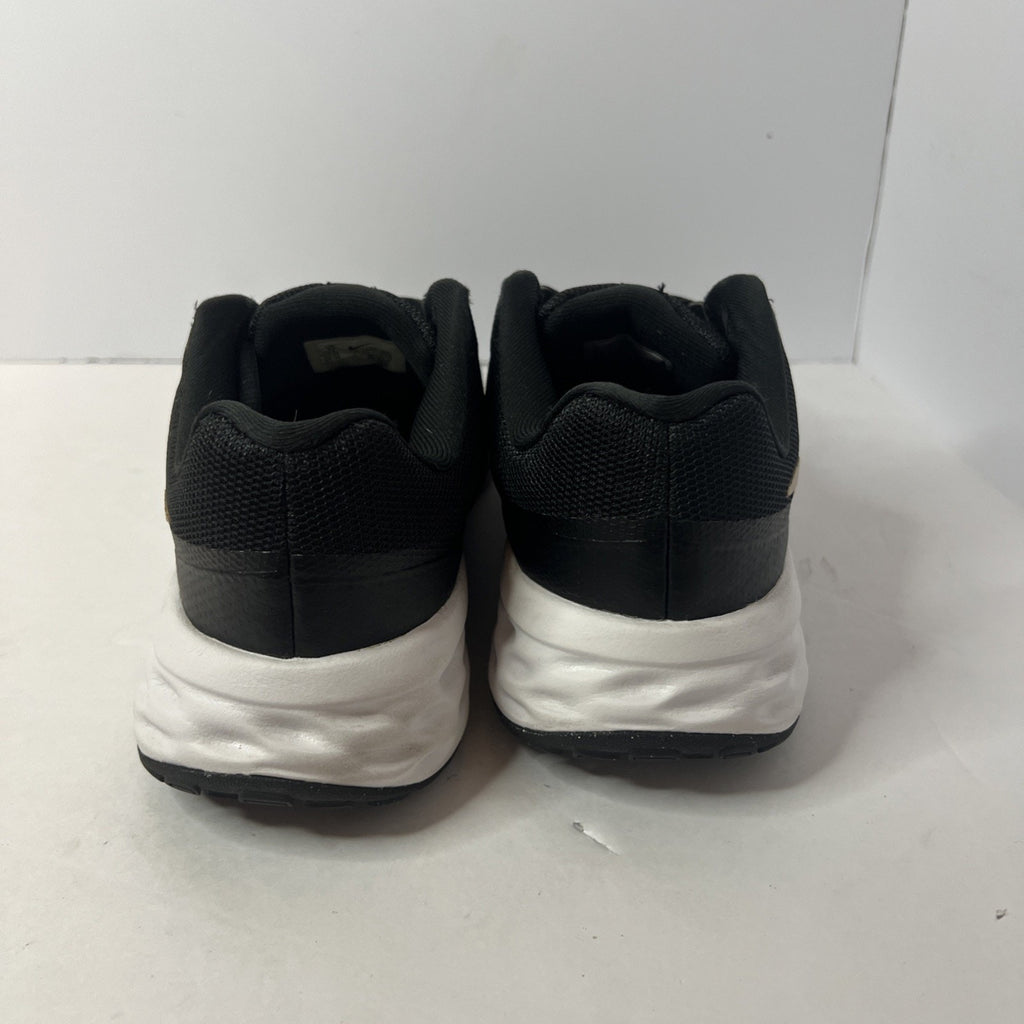 Size 7y - Nike Runner Black And Gold