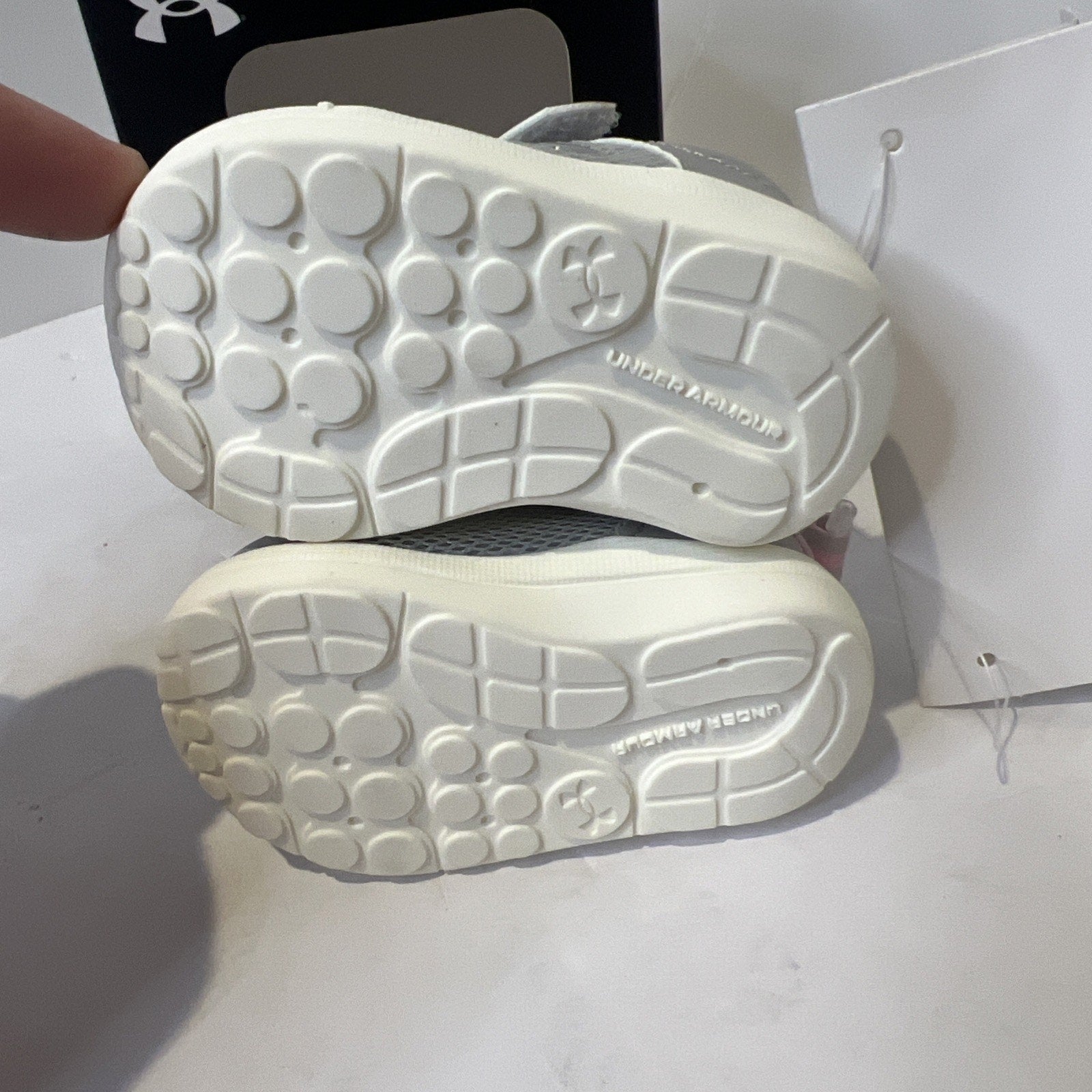Size 2c - Pink Under Armor Tennis Shoes