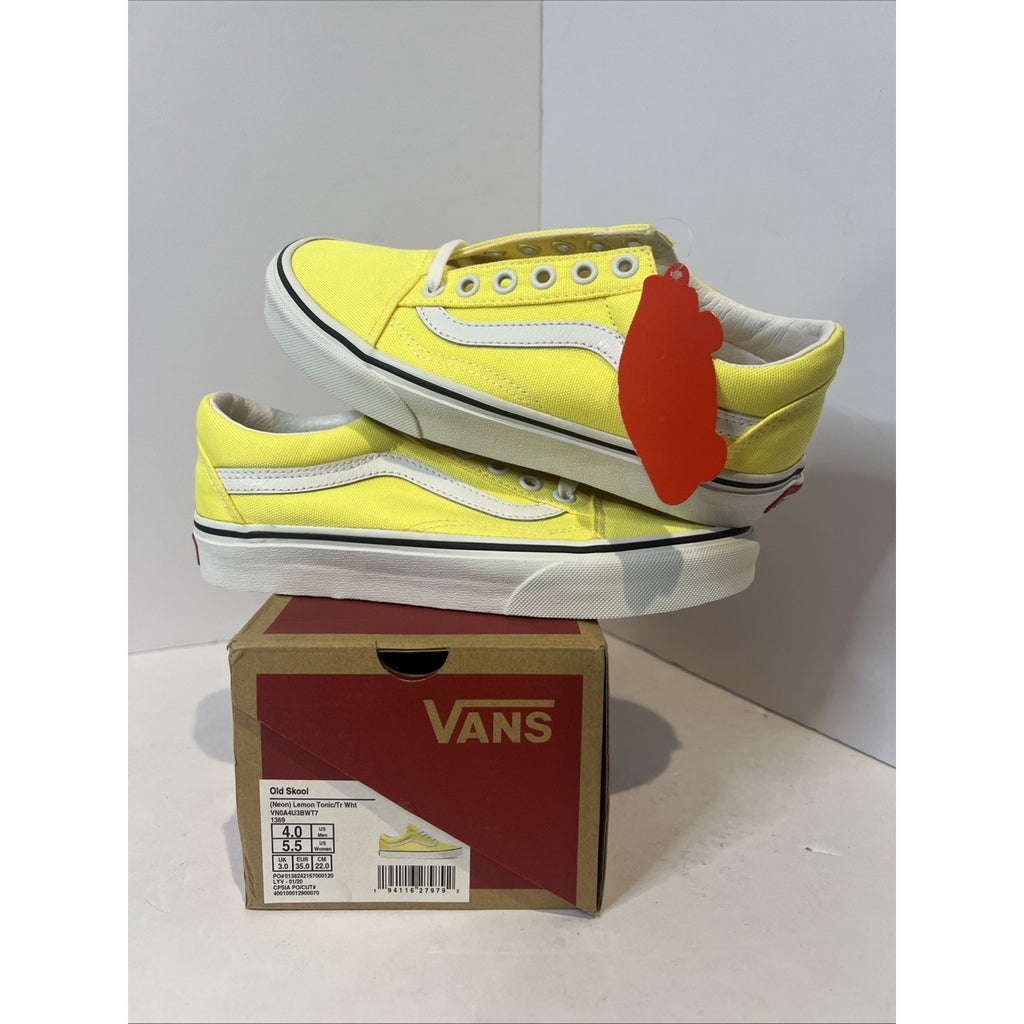 Size 4y - Vans Old Skool Lemon Yellow