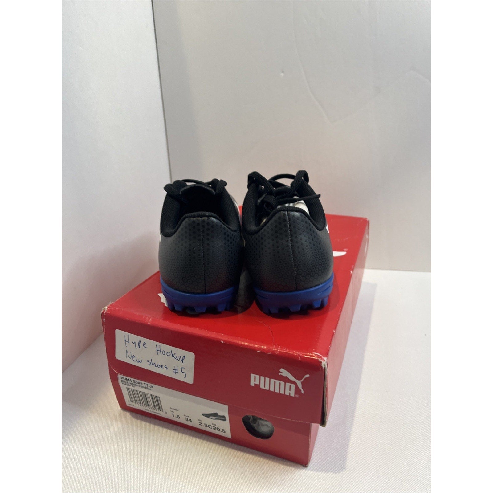 Size 2.5 Y Puma Spirit TT Jr Cleats
