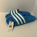 Adidas Men's Size 12 Solar Blue Adilette Aqua Slide New with Tag Sandals