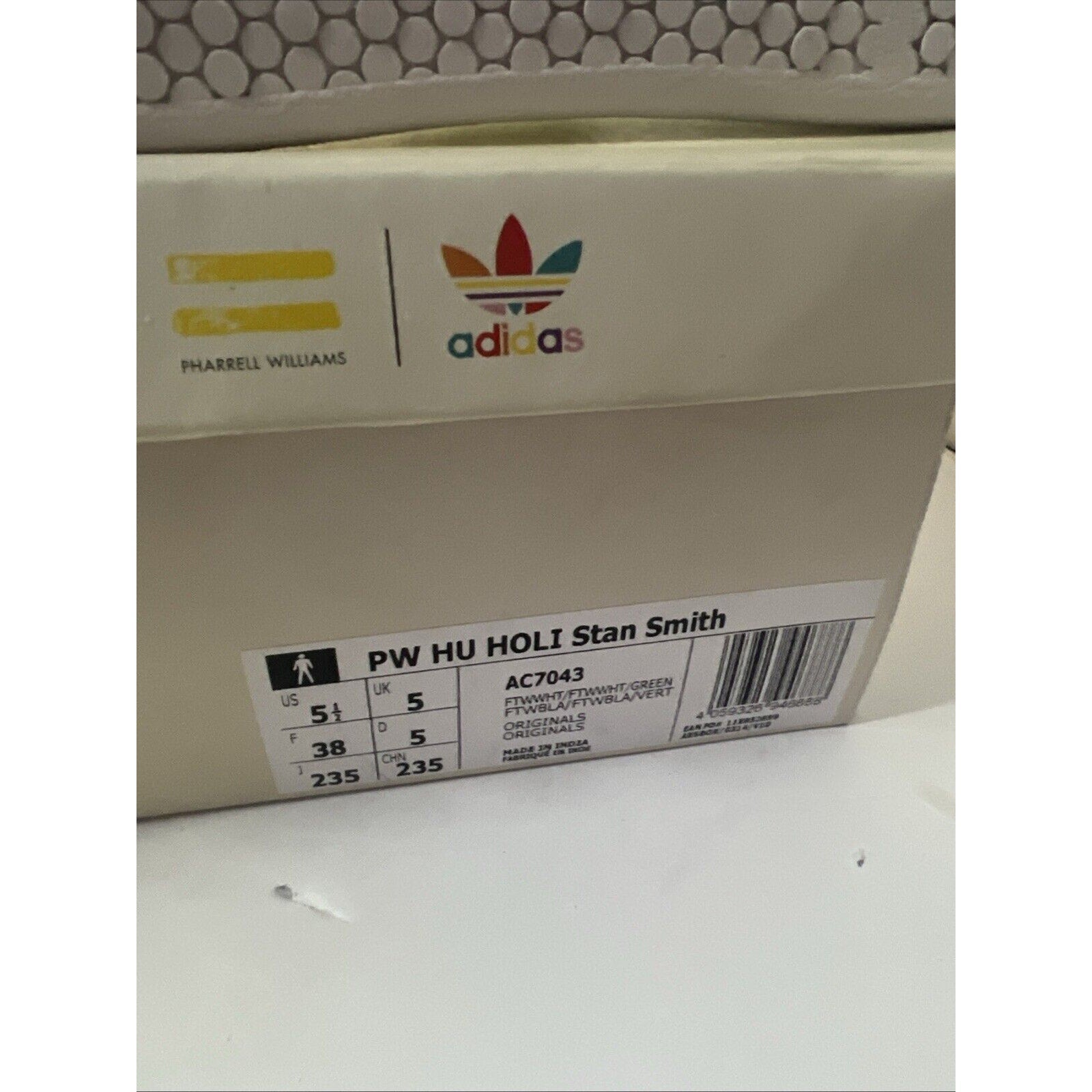 Size 5.5 - adidas Pharrell x Hu Holi x Stan Smith Green