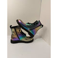 Dr Martens Junior 1460 Rainbow Crinkle Leather Lace Up Boots toddler Size 7
