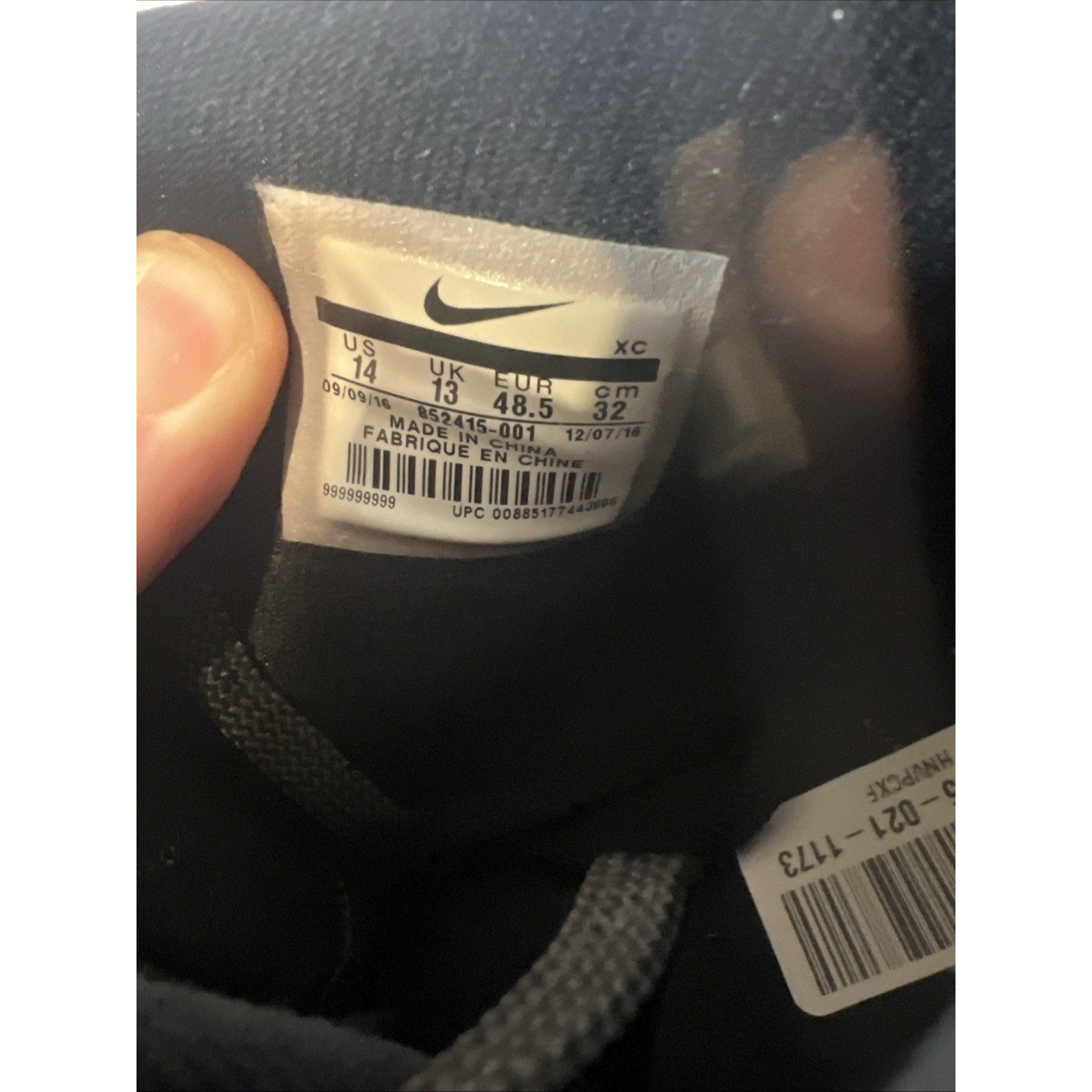 Size 14 - Nike Kyrie 3 BHM 999 Sample