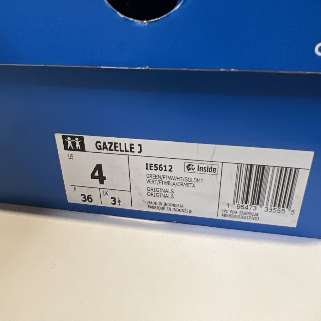 Size 4y - Adidas Gazelle