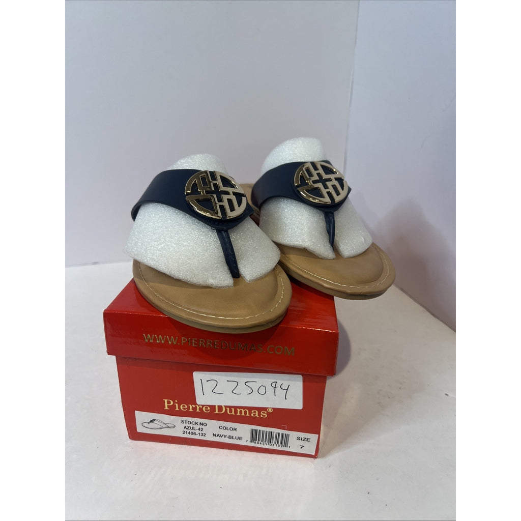 Size 7 Women’s - Pierre Dumas Navy Sandals