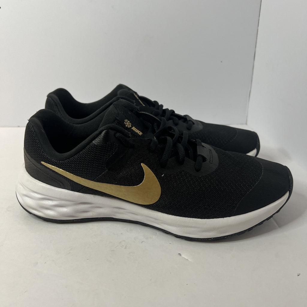 Size 7y - Nike Runner Black And Gold