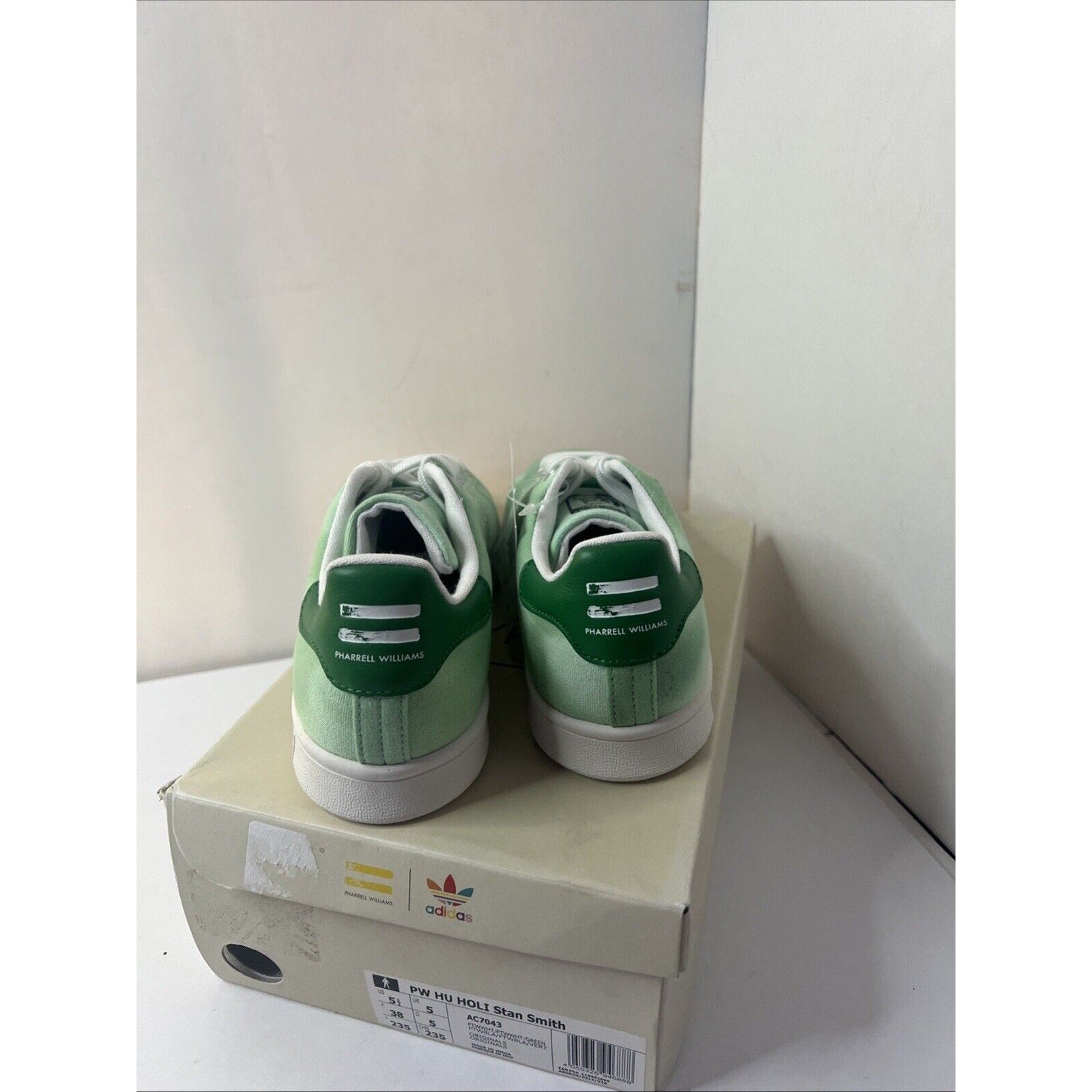 Size 5.5 - adidas Pharrell x Hu Holi x Stan Smith Green
