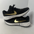 Size 7y - Nike Runner Black And Gold
