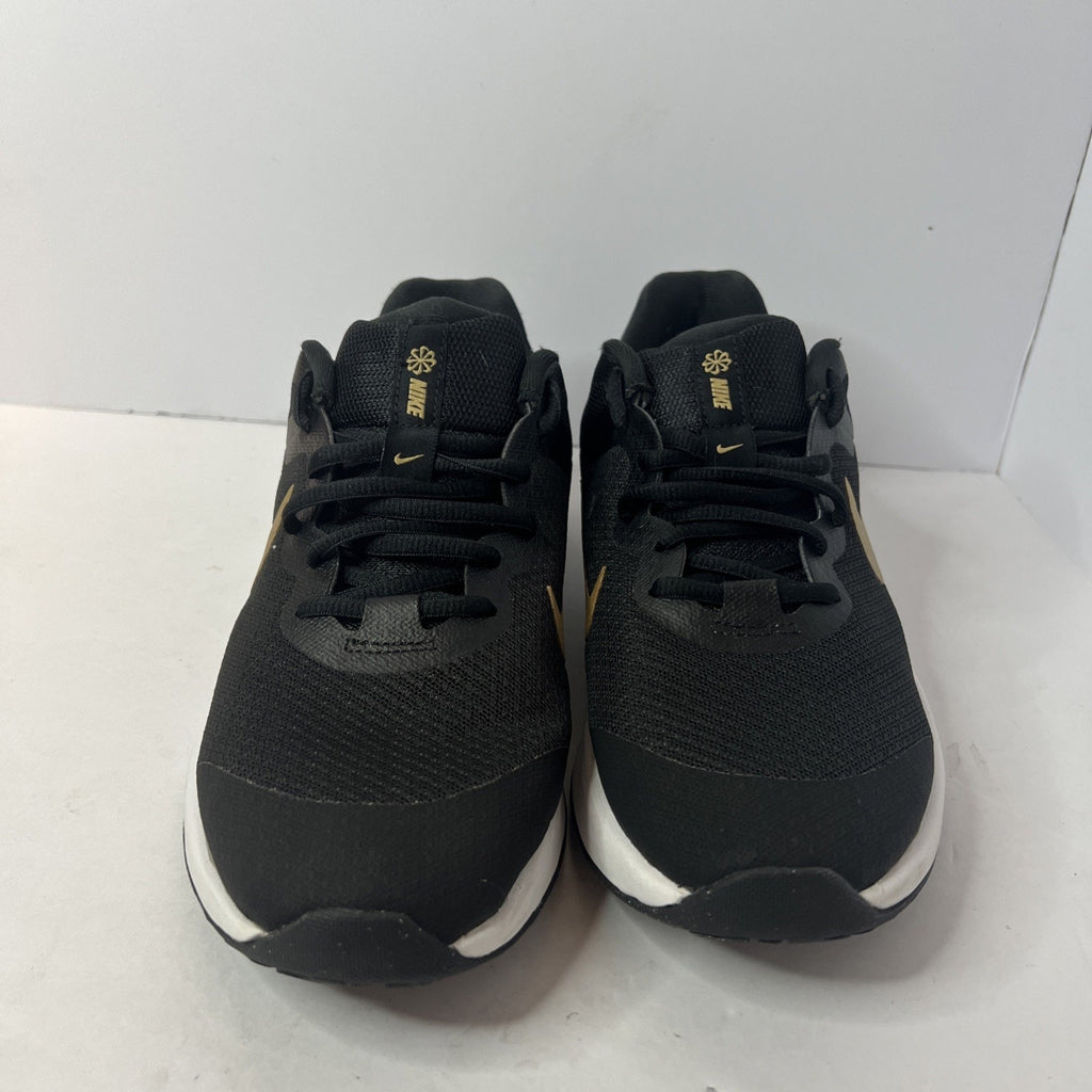 Size 7y - Nike Runner Black And Gold