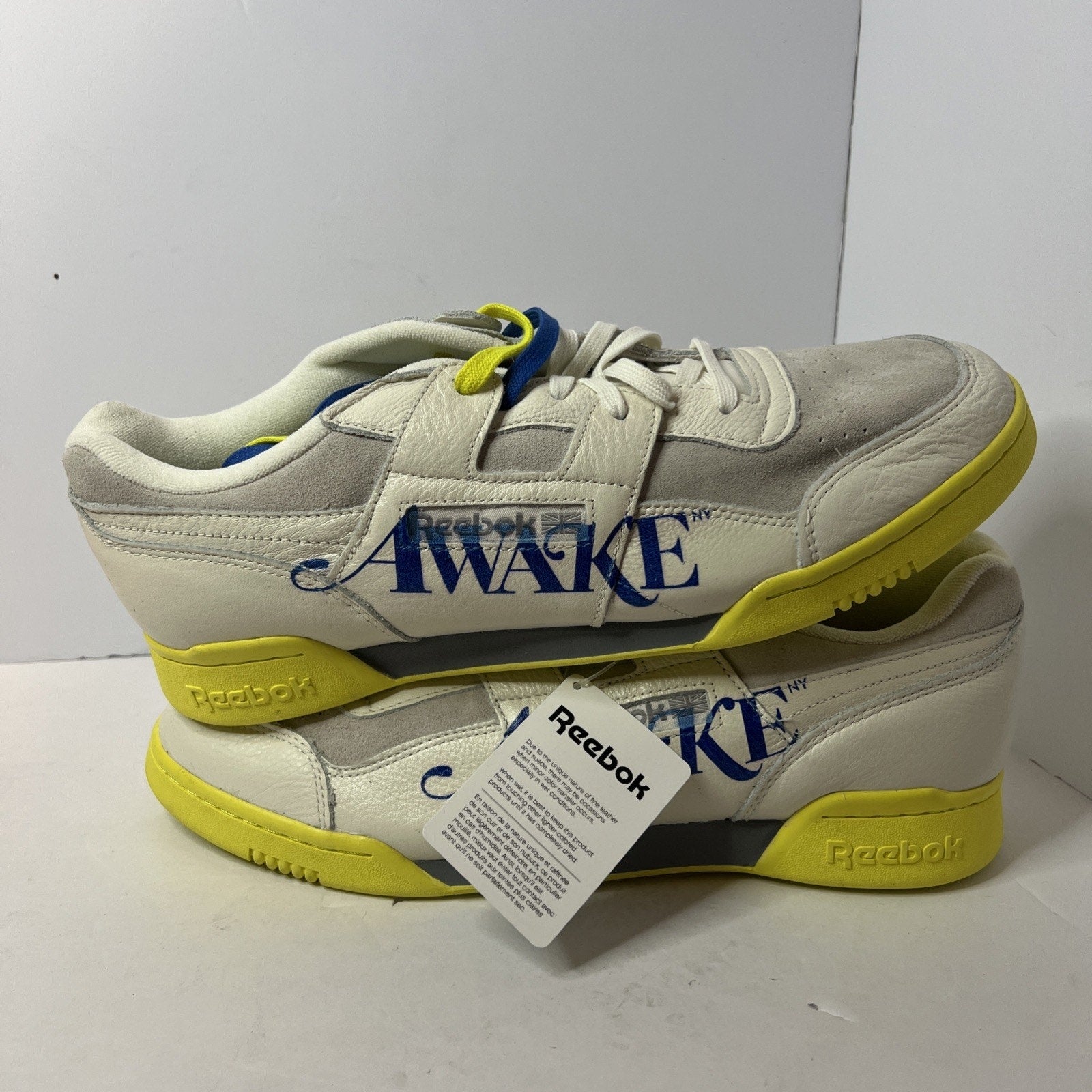 Size 13 - Reebok Awake NY x Workout Low Chalk