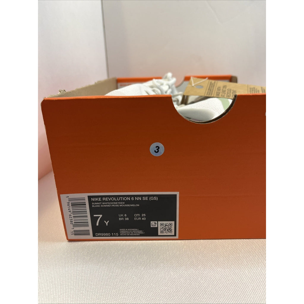 Size 7Y - Nike Revolution 6 Summit White
