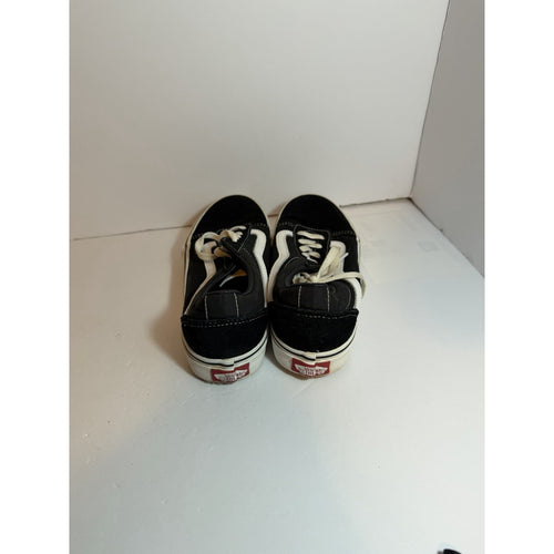 Size 4.5y - Vans Black And White