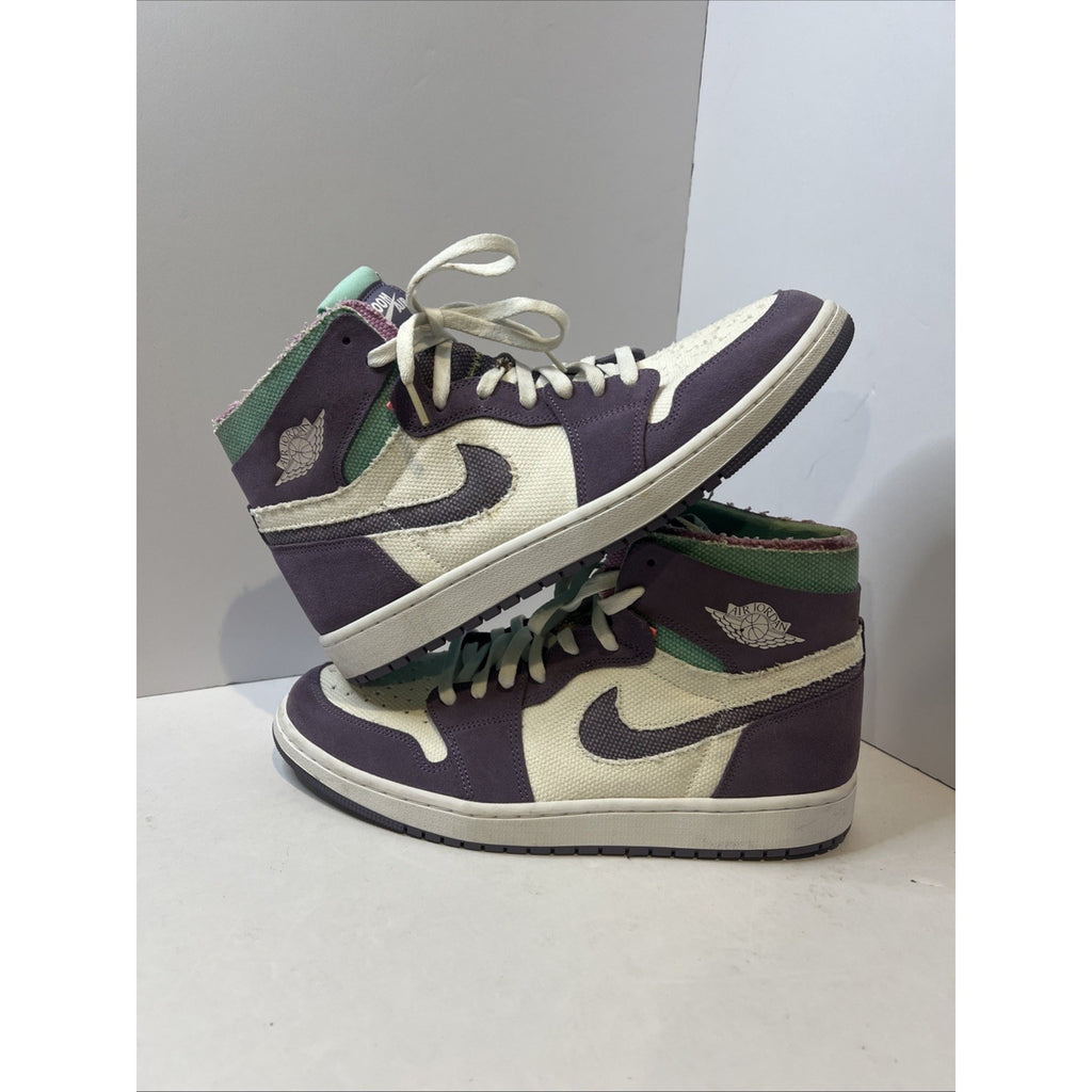 Size 13 - Jordan 1 Cmfrt Purple And Green