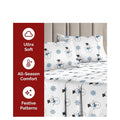 King 4 Piece Sheet Set Christmas Snowmen