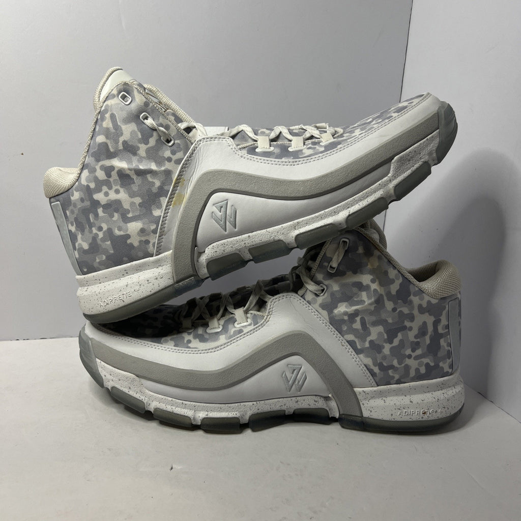 Size 14 - Adidas J Wall 2 White Camo