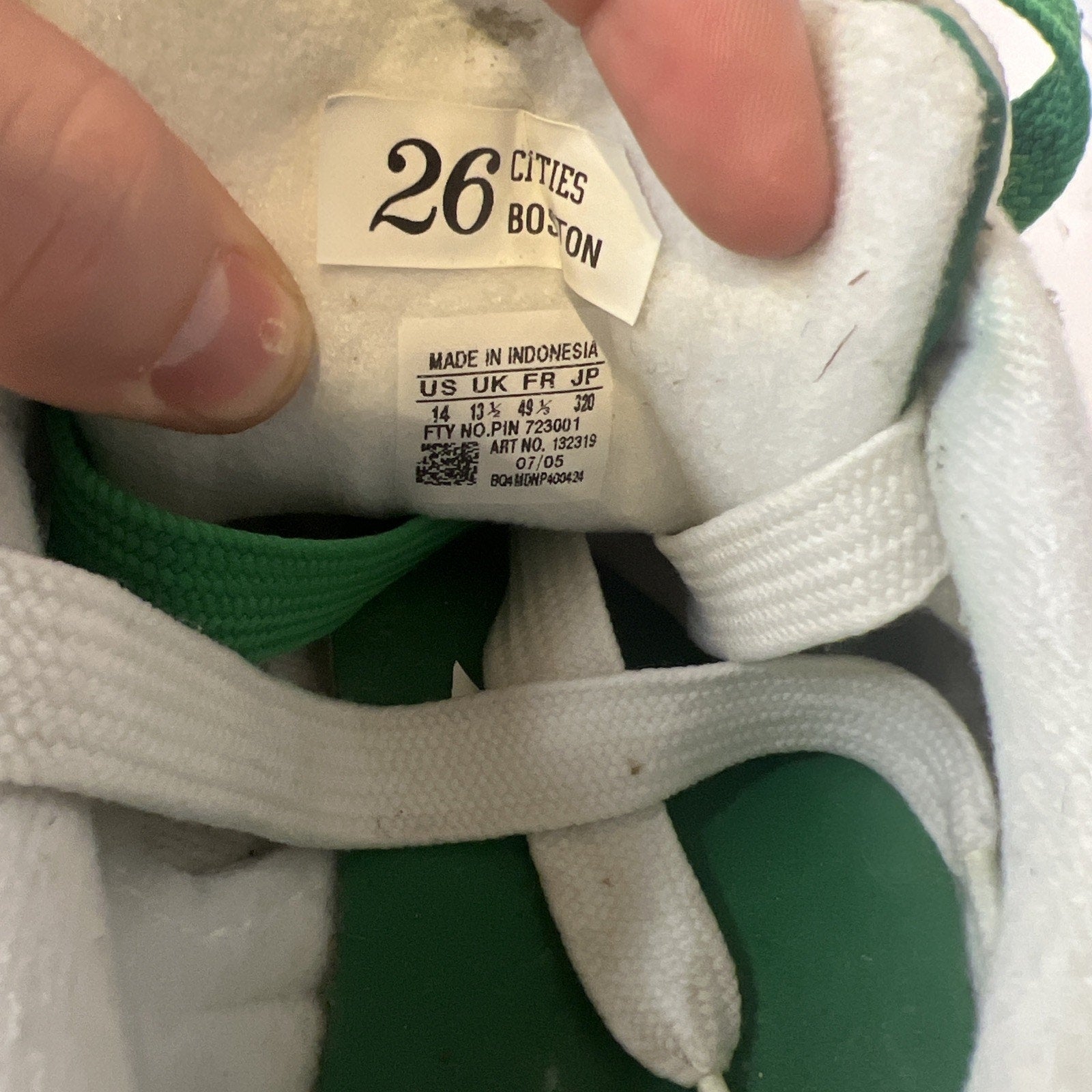 Size 14 - Adidas Super Star Boston Celtics Vintage 2005