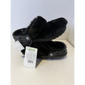 Size 5 Women - Black Crocs with fur