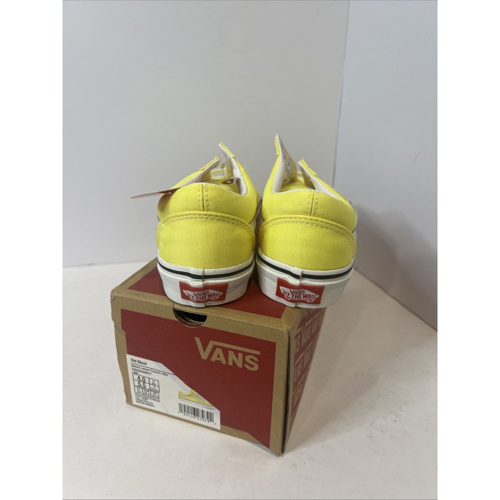 Size 4y - Vans Old Skool Lemon Yellow