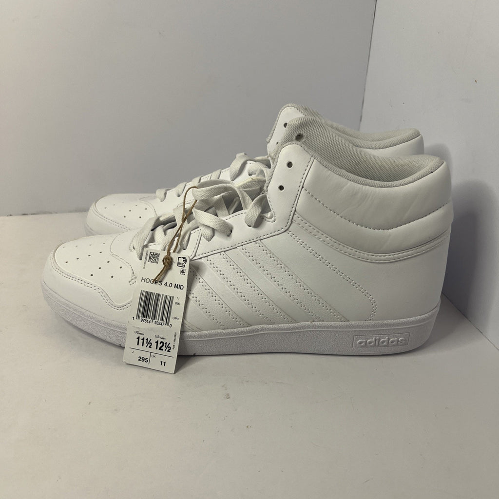 Size 11.5 - adidas Hoops 4.0 Mid White