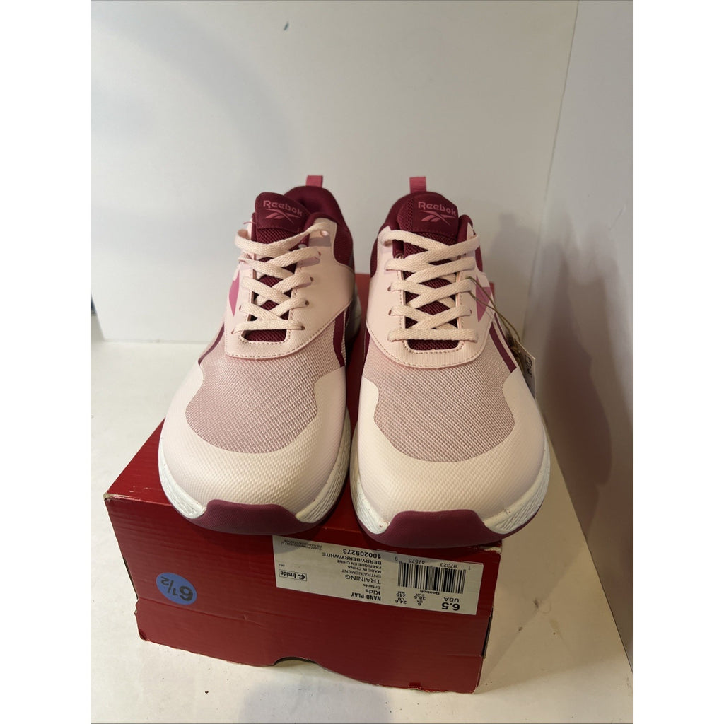 Size 6.5y - Reebok Nano Play Pink