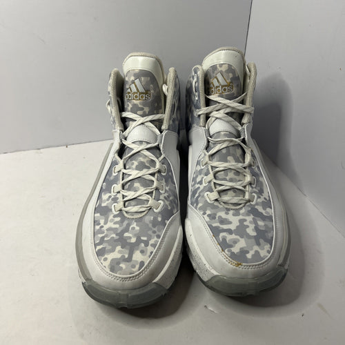Size 14 - Adidas J Wall 2 White Camo