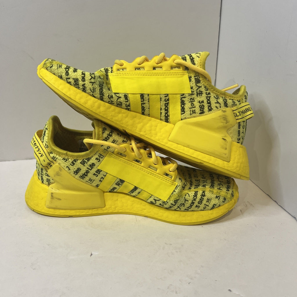 Size 6y - Adidas Nmd Yellow All Over Logo