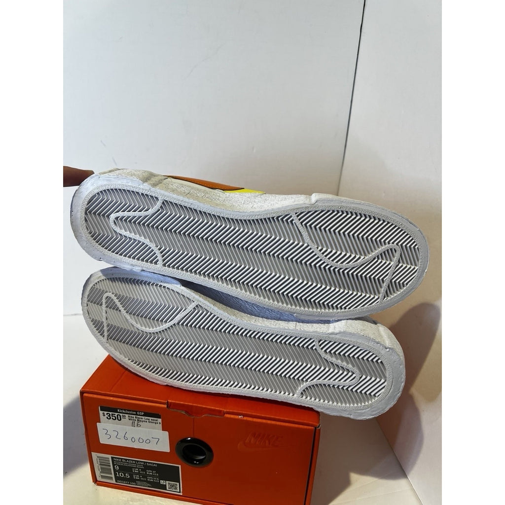 Size 9 - sacai x Nike Blazer Low Magma Orange