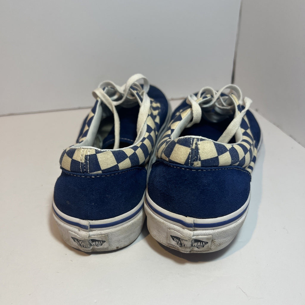 Size 9.5 - Vans Low Blue Checkerboard
