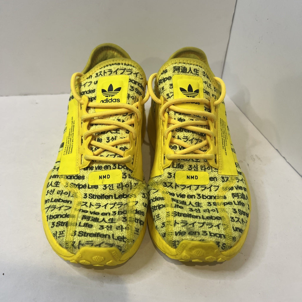 Size 6y - Adidas Nmd Yellow All Over Logo