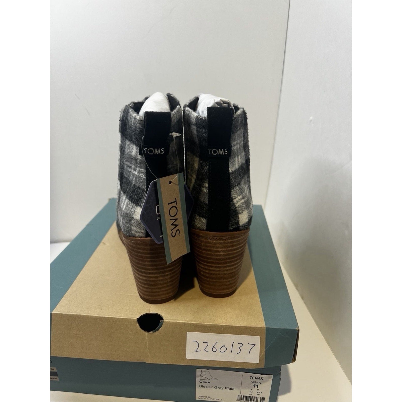 Size 11 Women-TOMS Clare wedge booties