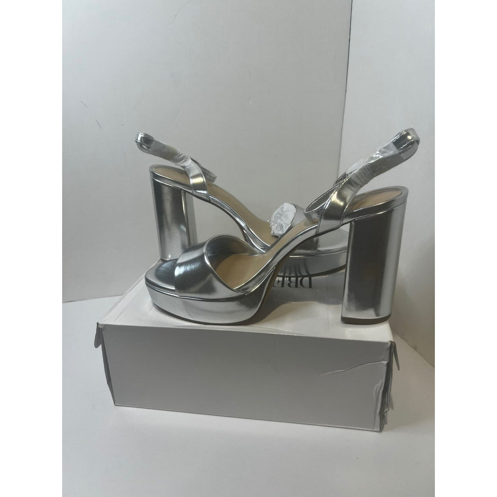 Size 10 Women's - Silver high heels