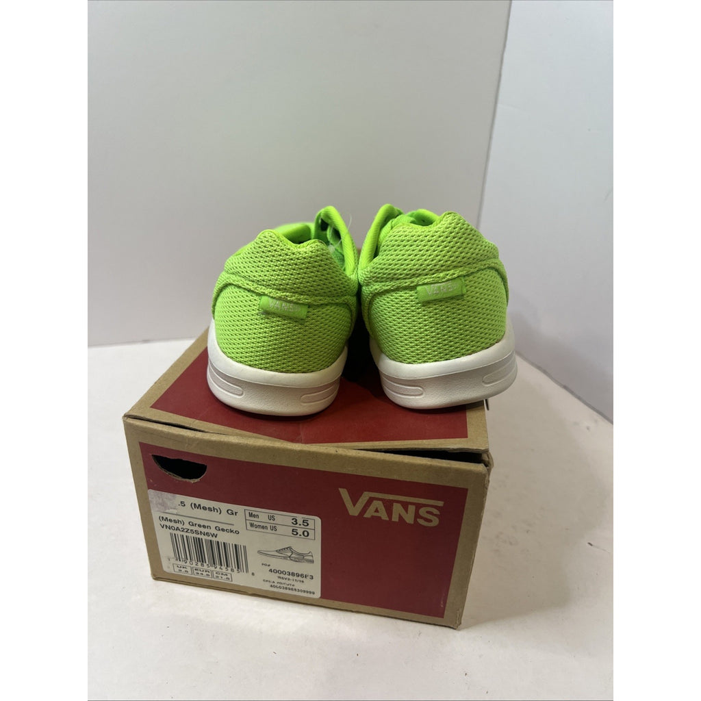 Size 3.5y - Vans Green Tennis Shoe