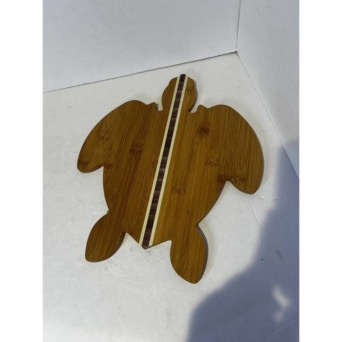 Bamboo Cutting Board Sea Turtle Shaped, 15 1/2” x 11"