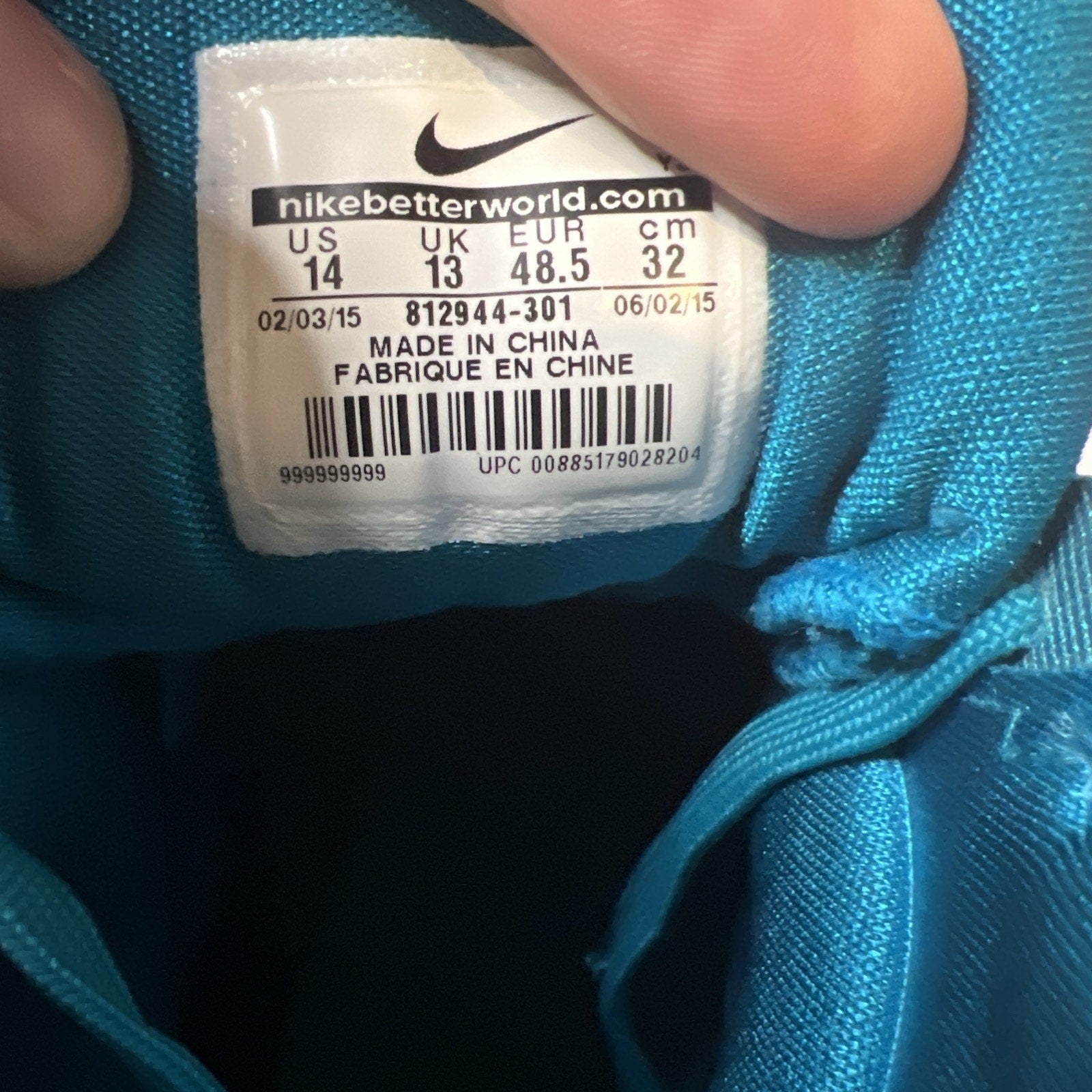 Size 14 - Nike Hyperdunk 2015 999 Sample