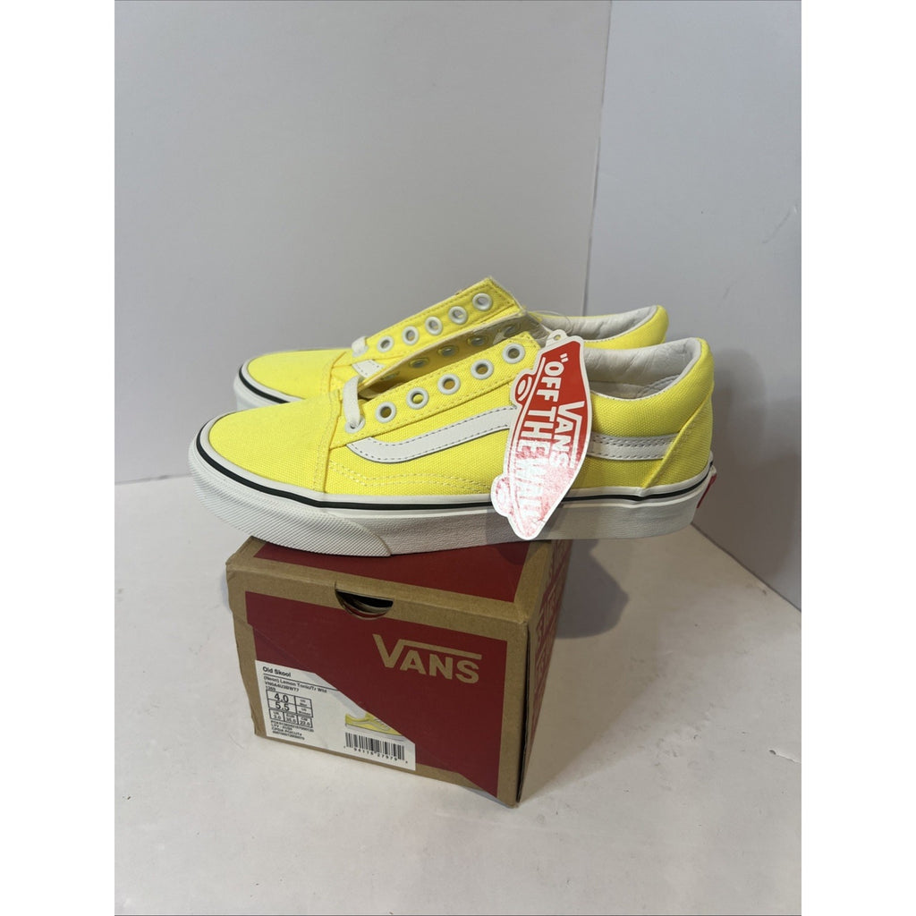 Size 4y - Vans Old Skool Lemon Yellow