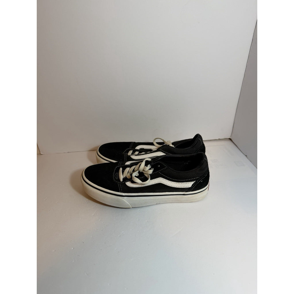 Size 4.5y - Vans Black And White