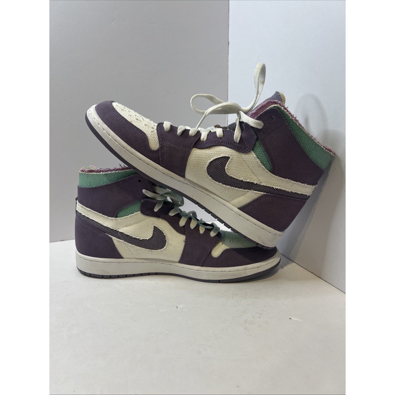 Size 13 - Jordan 1 Cmfrt Purple And Green