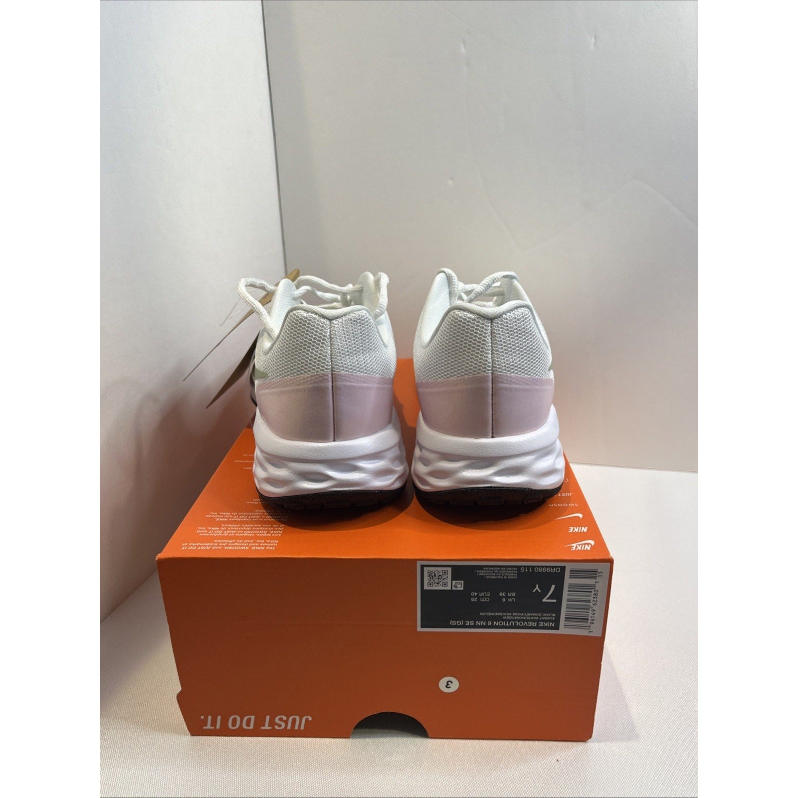 Size 7Y - Nike Revolution 6 Summit White
