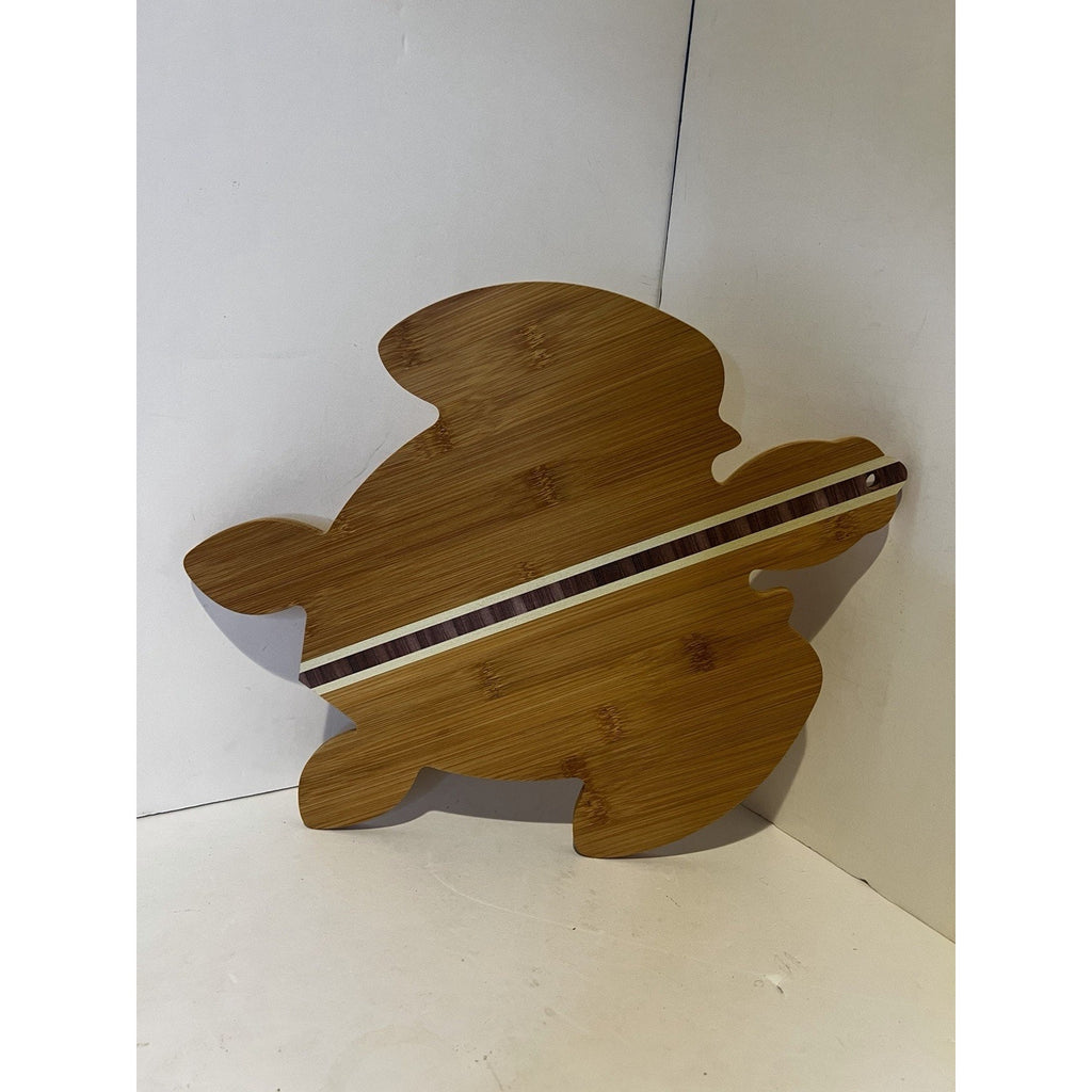 Bamboo Cutting Board Sea Turtle Shaped, 15 1/2” x 11"