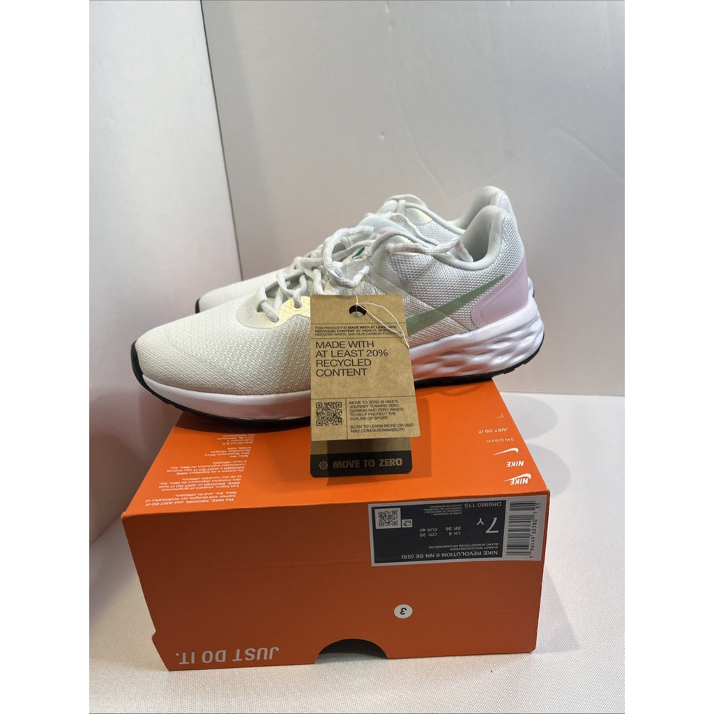 Size 7Y - Nike Revolution 6 Summit White