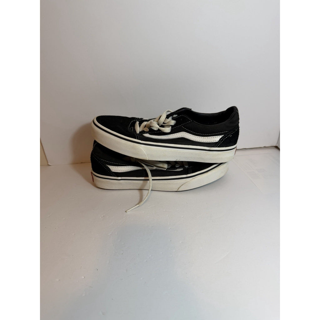 Size 4.5y - Vans Black And White